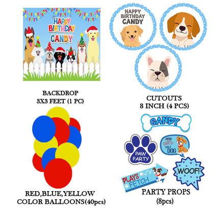 Dog Theme Party Complete Set for Decoration
