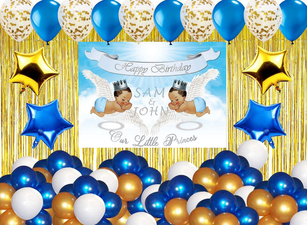 Twins Boys Theme Birthday Party Complete Party Set