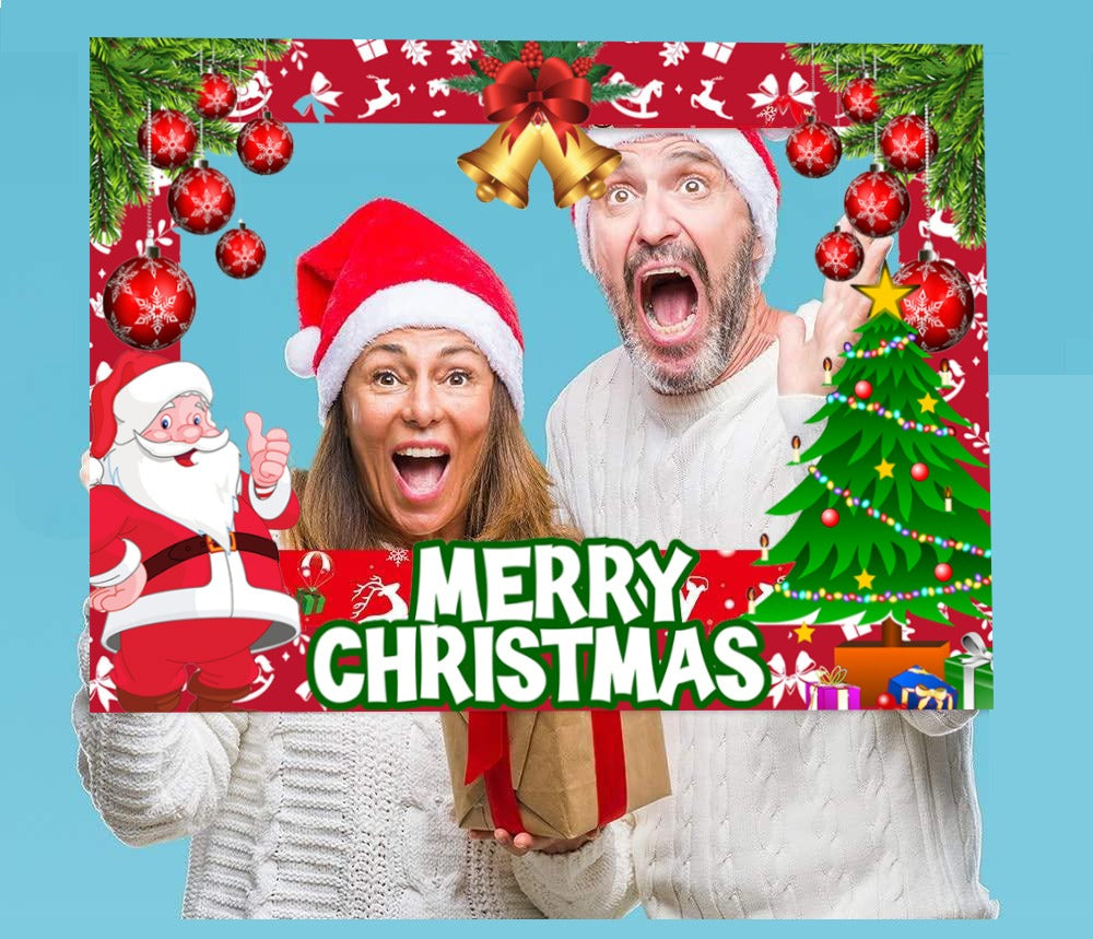 Christmas Selfie Photo Booth Picture Frame