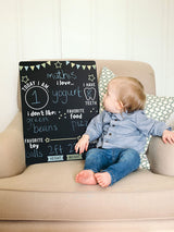 Customized Chalkboard/Milestone Board for Kids Birthday Party