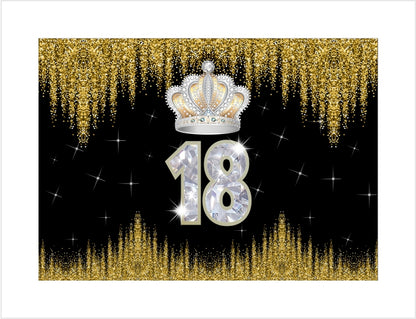 18th Birthday Party Backdrop 