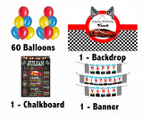Racing Car Birthday Party Personalized Complete Kit