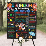 Candyland Theme Customized Chalkboard/Milestone Board for Kids Birthday Party