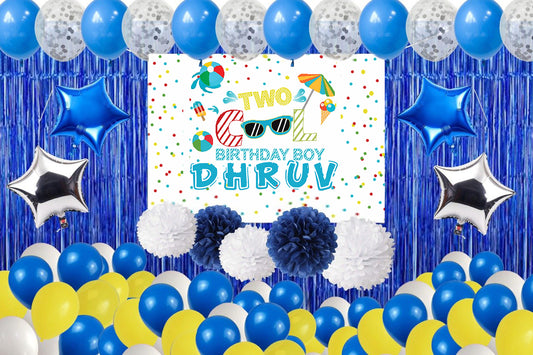 Two Cool Theme Birthday Party Complete Decoration Kit 