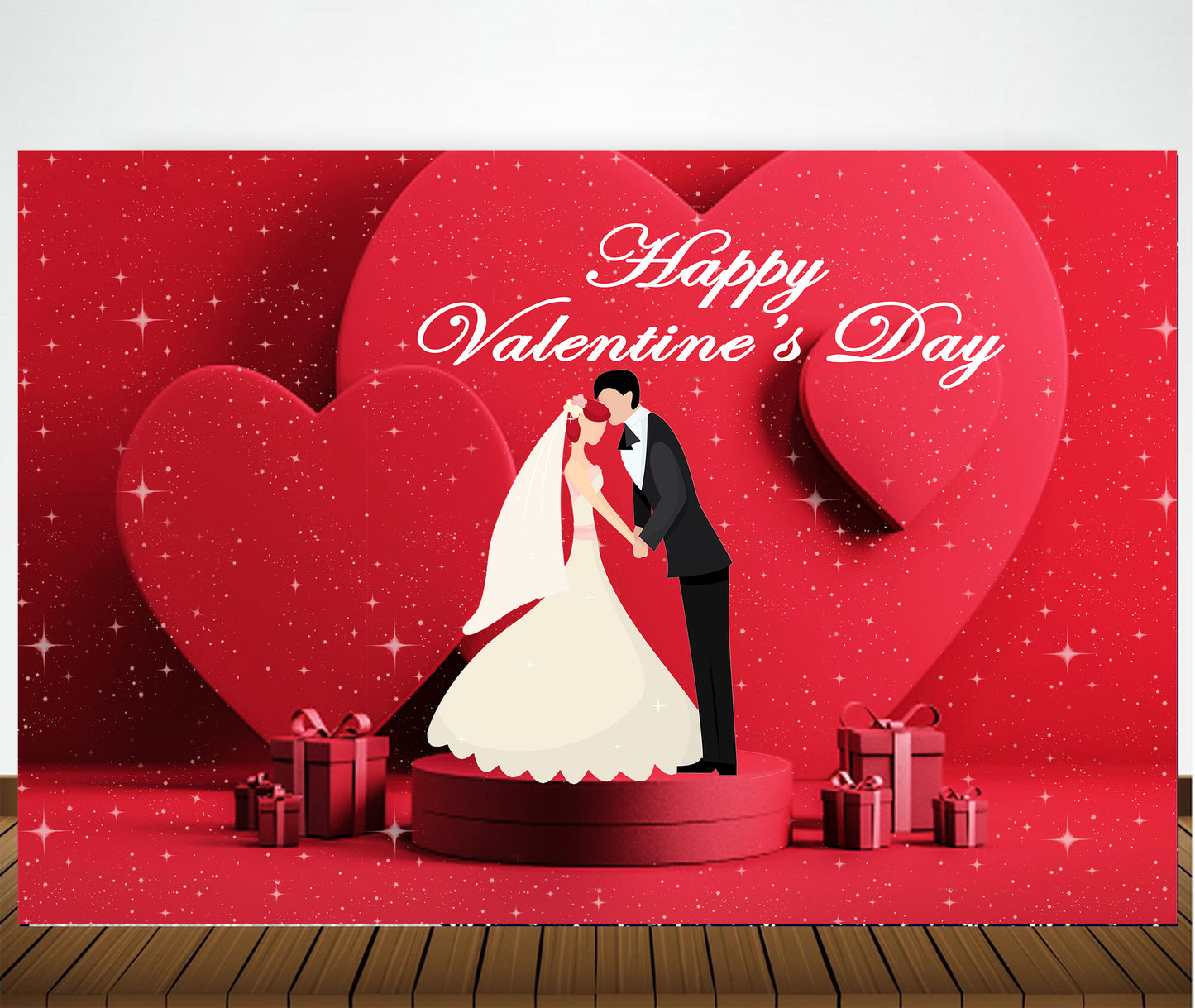 Valentine Party Backdrop for Decoration