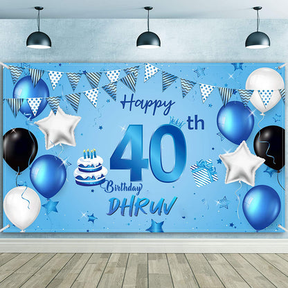 40th Birthday Party Backdrop 