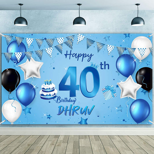 40th Birthday Party Backdrop 