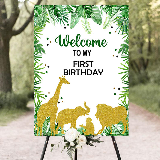 Wild One Birthday Party Welcome Board