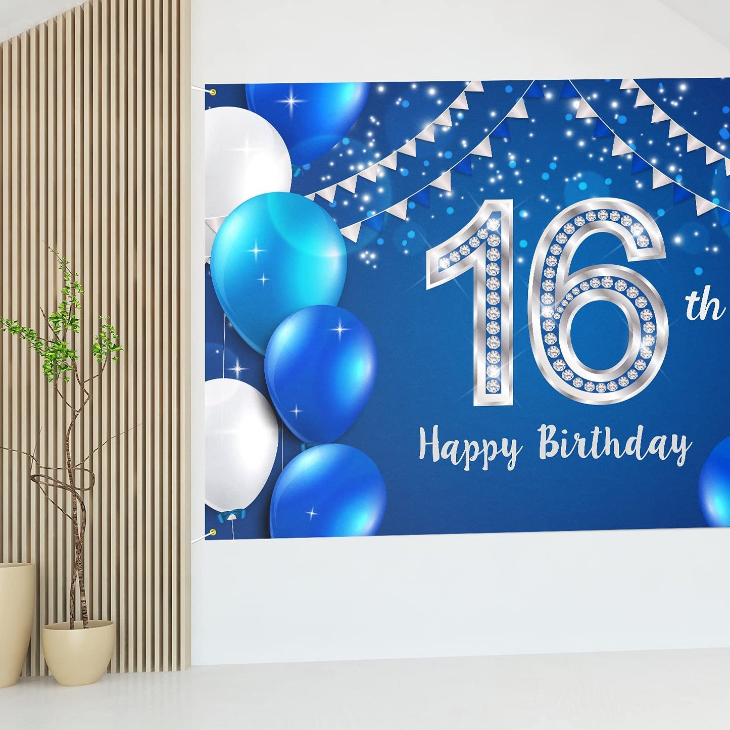 16th Birthday Party Backdrop 