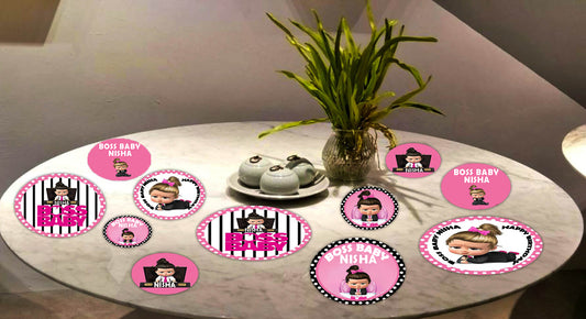 Boss Baby Girl Theme Birthday Party Table Confetti