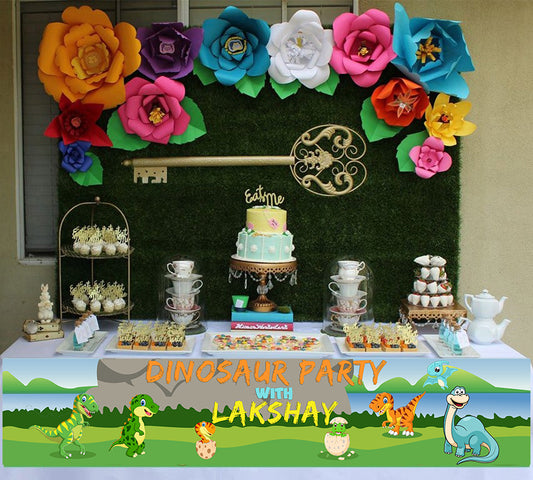 DINOSAUR THEME BIRTHDAY LONG BANNER FOR DECORATION