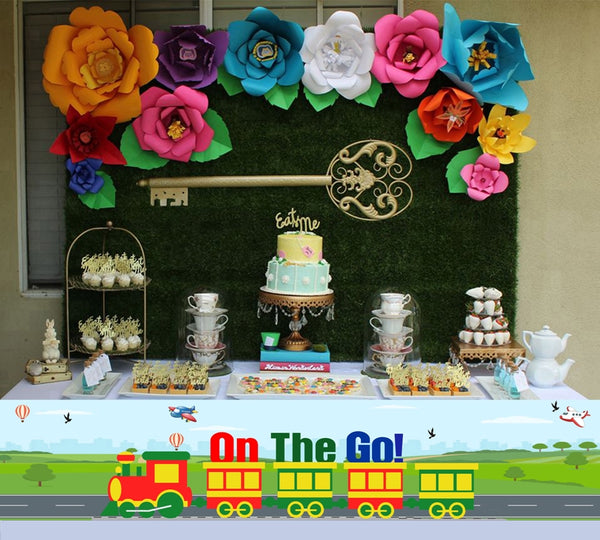 Transport Theme Birthday Long Banner for Decoration