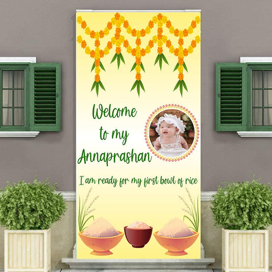 Annaprashan Welcome Banner Roll up Standee