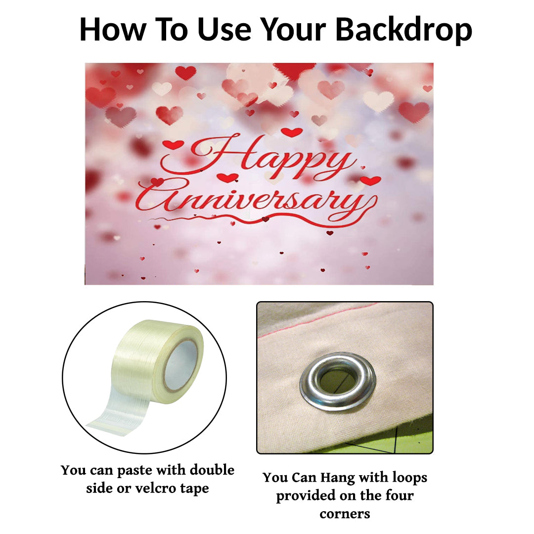 Anniversary Party Backdrop for Couples
