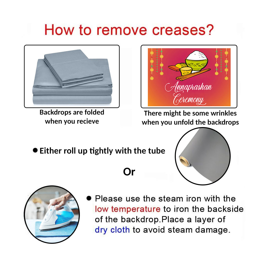 Annaprashan Ceremony Decoration Backdrop Banner For Kids