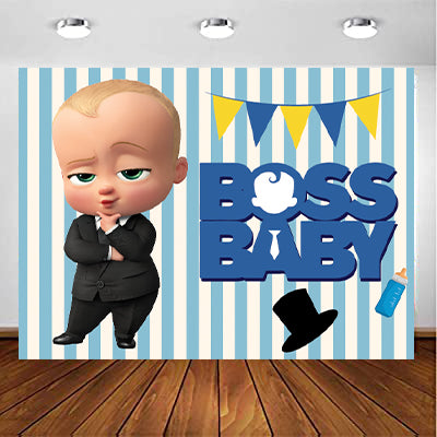 Boss Baby Theme Birthday Party Backdrop