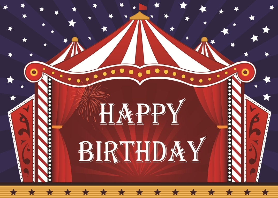 Carnival Theme Birthday Party Backdrop