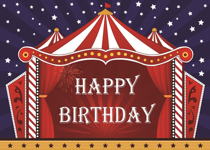 Carnival Theme Birthday Party Backdrop