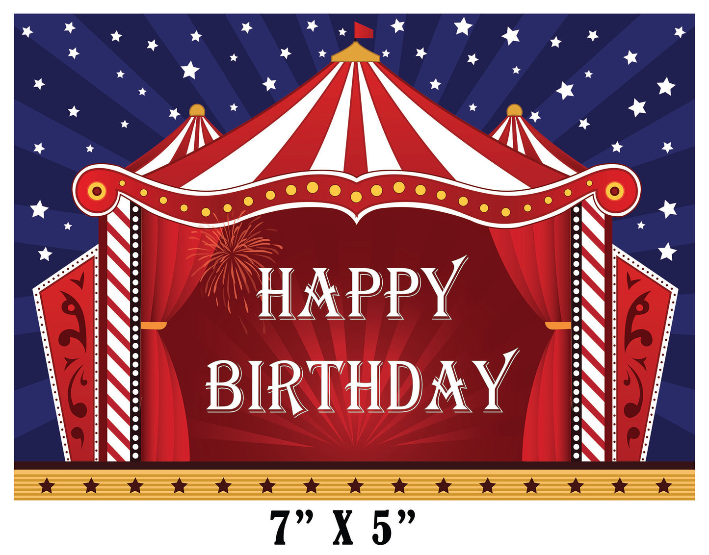 Carnival Theme Birthday Party Backdrop