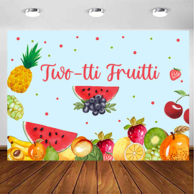 Twotti Fruity Theme Birthday Party Backdrop 