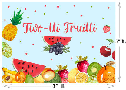 Twotti Fruity Theme Birthday Party Backdrop 