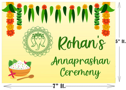 Annaprashan Ceremony Boys Backdrop Banner Decoration