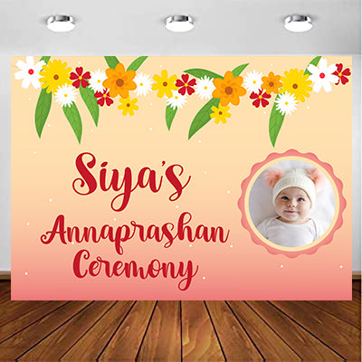 Annaprashan Ceremony Backdrop Banner Decoration