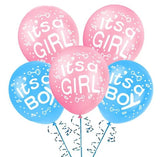 What Will It Bee  Baby Shower Decoration Combo for Banner and Printed Blue, Pink Balloons