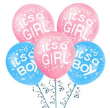 What Will It Bee -23 pcs Baby Shower Decoration Combo with  Banner and Metallic Blue, Pink Balloons and Foil Balloons