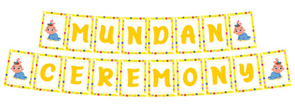 Mundan Ceremony/ First Haircut Boys Banner Decoration