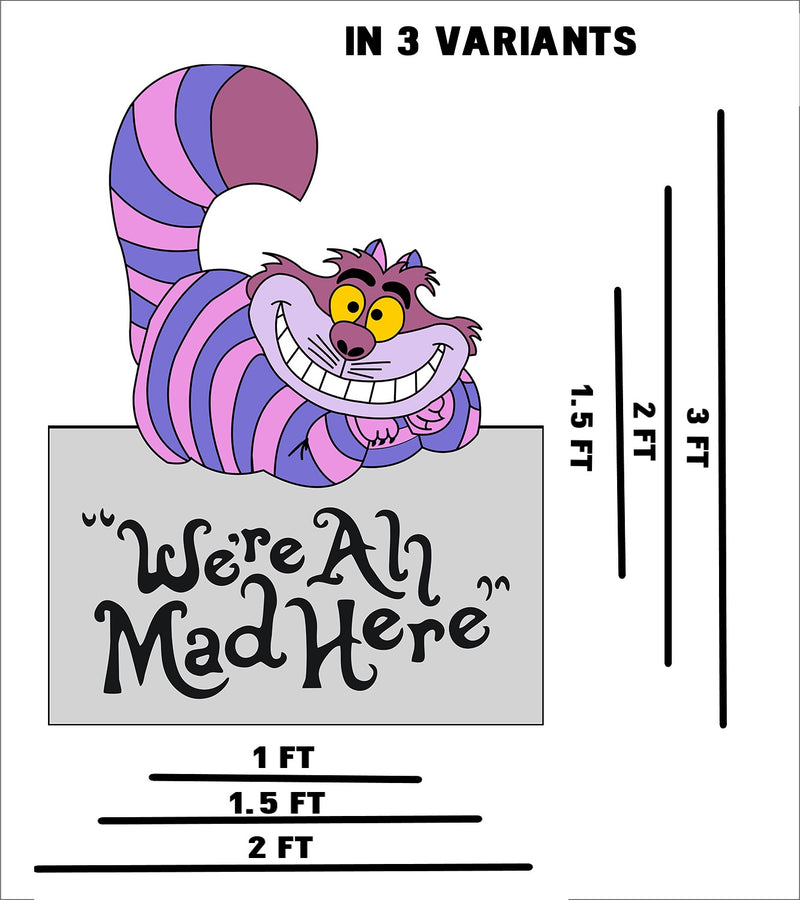 Alice Tea Party Theme Birthday Party Welcome Board 