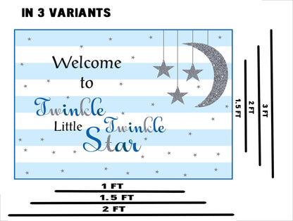 Twinkle Twinkle Little Star Birthday Party Welcome Board