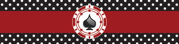 Casino/Card Party Water Bottle Sticker Labels