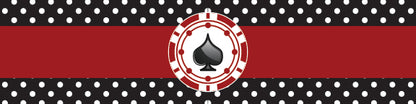 Casino/Card Party Water Bottle Sticker Labels