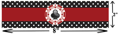 Casino/Card Party Water Bottle Sticker Labels