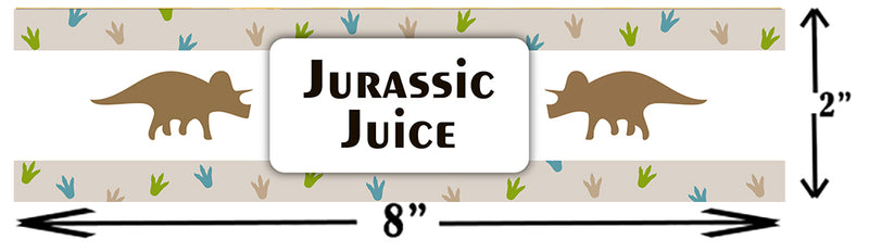 DINOSAUR THEME WATER BOTTLE LABELS