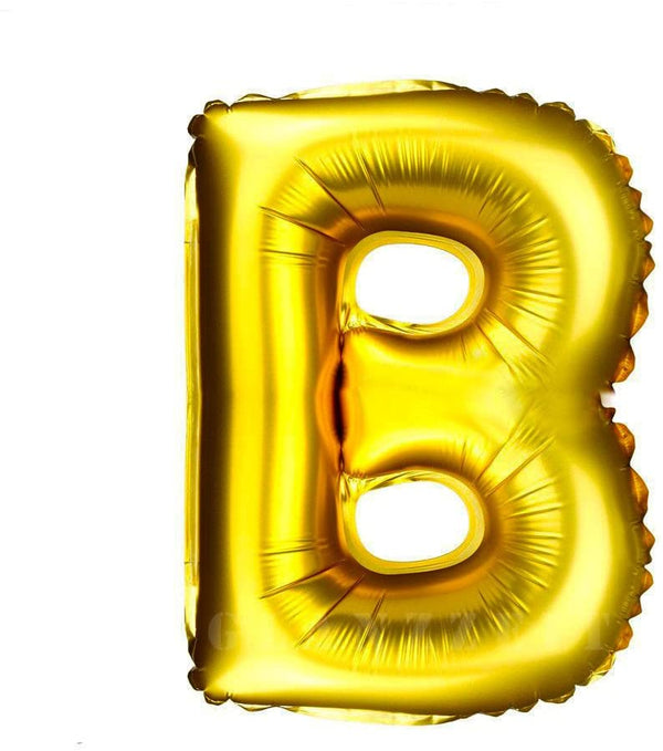 16Inch B Alphabet Letter Ballons Birthday Balloons Gold Foil Letter Balloons Birthday Party Decorations Kids