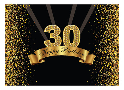 30th Birthday Party Backdrop 