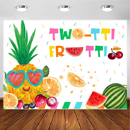 Twotti Fruity Theme Birthday Party Backdrop 