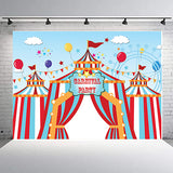 Carnival Theme Theme Birthday Party Backdrop