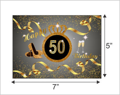 50th Birthday Party Backdrop