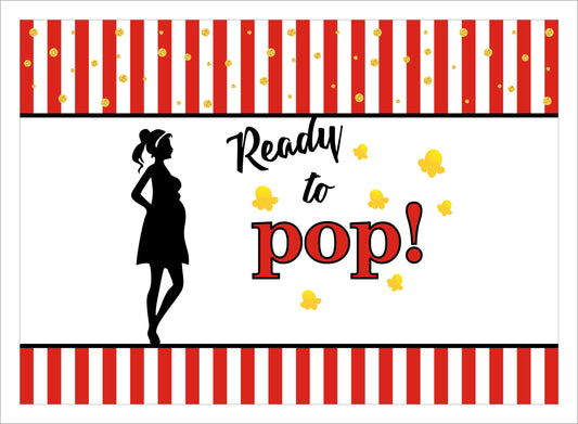 Ready to Pop Party Backdrop 