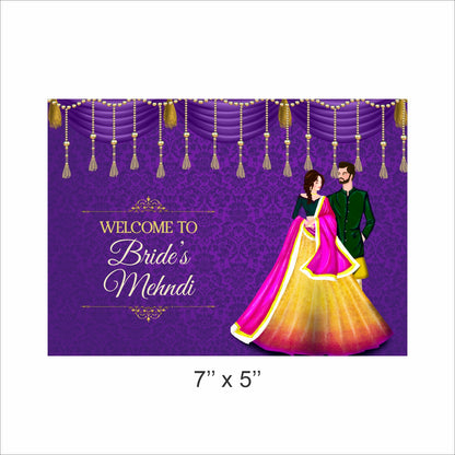 Mehandi Ceremony Party Backdrop