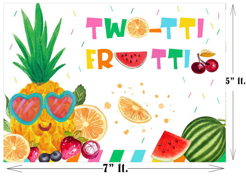 Twotti Fruity Theme Birthday Party Backdrop 