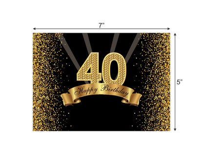 40th Birthday Party Backdrop 