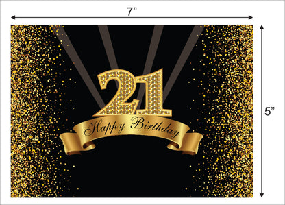 21st Birthday Party Backdrop 