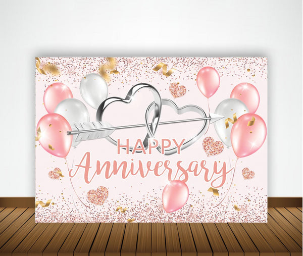 Anniversary Party Backdrop Banners for Couples