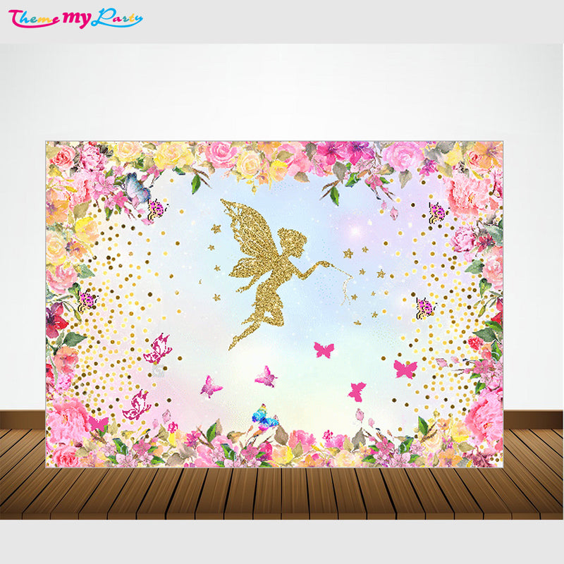 Butterfly & Fairies Theme Backdrop