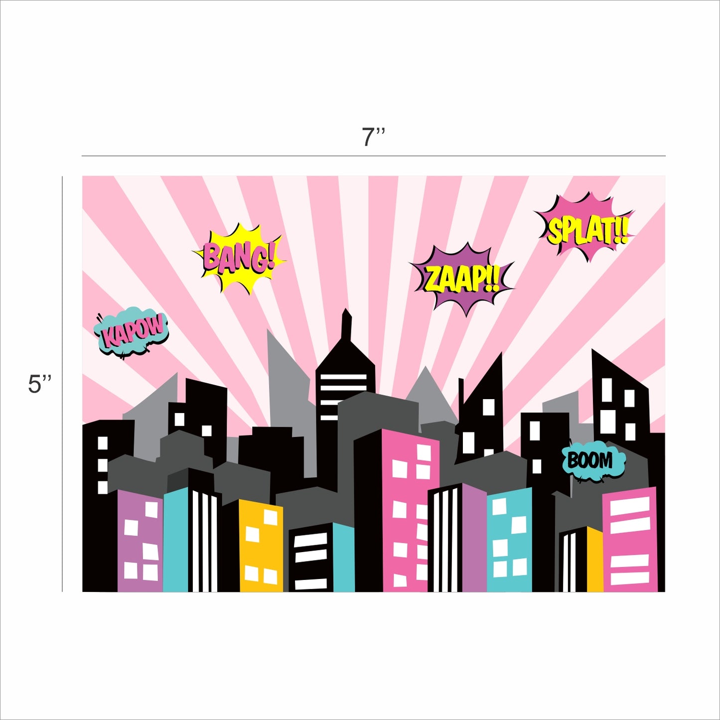 Super Girl Theme Birthday Party Backdrop
