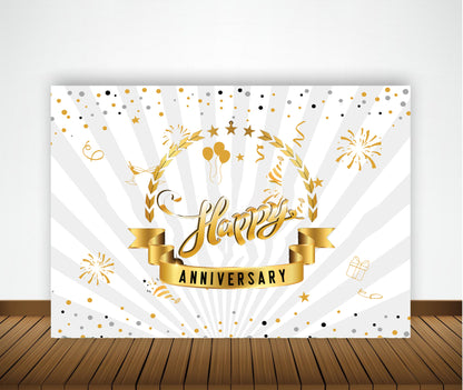 Anniversary Party Backdrop Banners for Couples